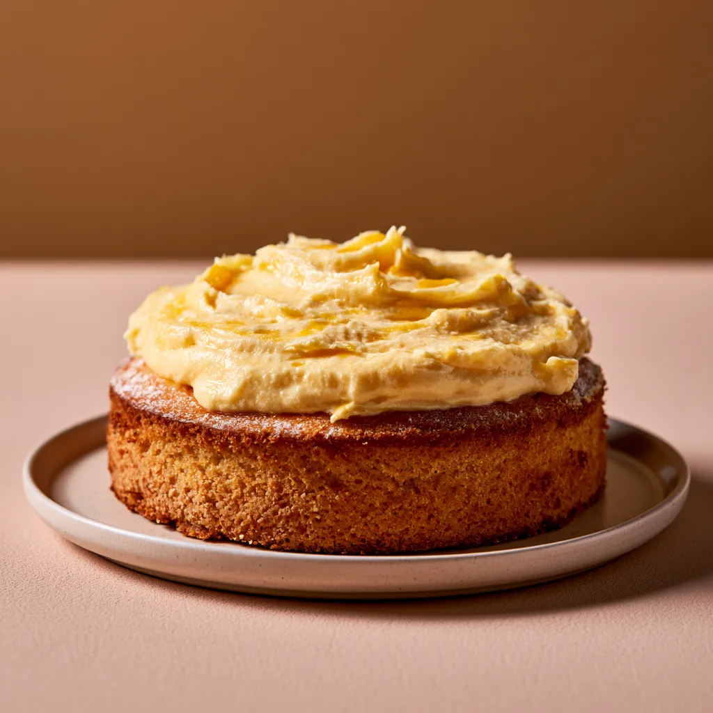 [4262] Moelleux mangue et crème légère à la Mangue